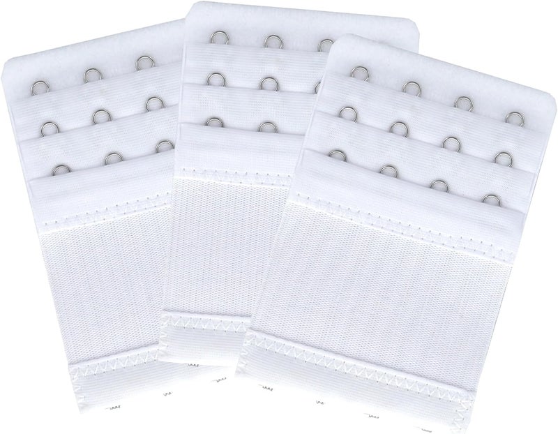 SAMGU Store Bra Extenders 4 Hooks Women's Soft Stretchy Bra Extension Strap, 3 Pieces - Image 2